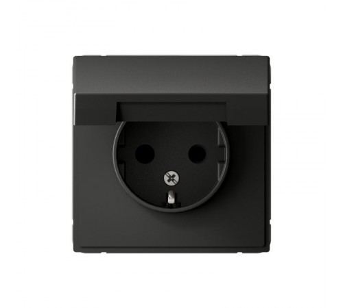 ArtGallery Базальт Розетка с заземлением, со шторками, с крышкой, 16А, IP20, механизм  GAL001446  SE