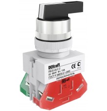 Перекл.2 пол. прав. без фикс. I-O уд. ручка 1НО+1Н  25145DEK  DEKraft