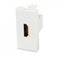 M45/2-HDMI-WH Модуль розетки HDMI, 1М, 45x22.5мм, белый  250104  Hyperline