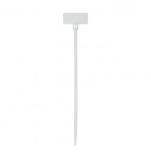 Хомут P6.6 маркировочный, белый 2,5x110, горизонтальная табличка над замком 20x9  252110SR-M  DKC