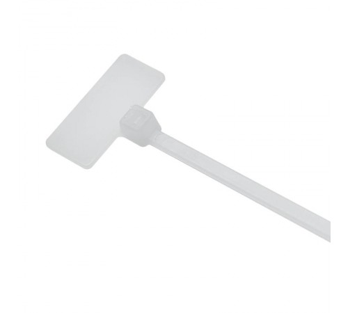 Хомут P6.6 маркировочный, белый 2,5x110, горизонтальная табличка над замком 20x9  252110SR-M  DKC