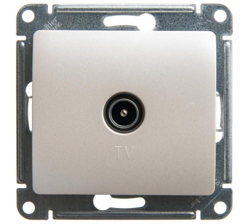 Glossa Перламутр TV Розетка проходная 4DB  GSL000692  SE