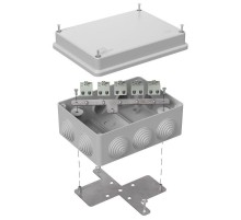 Коробка огнестойкая для о/п 40-0310-FR2.5-10 Е15-Е120 RAL7035 150х110х70 (6 шт/кор) серая  40-0310-7035-FR2.5-10  Промрукав