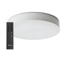 Светильник светодиодный управляемый с пультом 60W, Max. 3600Lm, 3000К-6500K, AL6200 "Simple matte" белый  48069  FERON