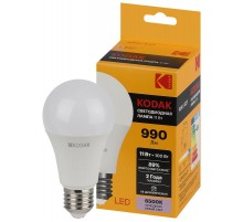 Лампа светодиодная A60-11W-865-E27 11Вт груша холодный дневной свет  Б0057607  Kodak