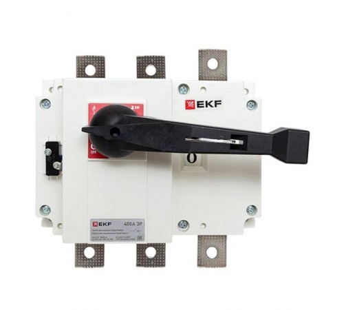 Рубильник-выключатель 400A 3P c рукояткой управления для прямой установки PowerSwitch  psds-400-3  EKF