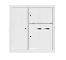 Щит этажный 2 кв. RAL9003 со слаботочным отсеком слева (1000х950х150)  mb29-v-2z-ral9003  EKF