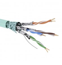 Кабель CAT 6А, F/FTP, нг(А)-HF, бухта 500м, аква  RN6AFFA01AQ  DKC