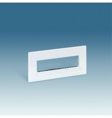 Simon 27 Накладка с суппортом однорядная на 4 широких или 8 узких модулей, S27C, белый  27721-35  Simon