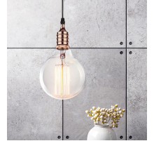 Светильник накладной подсветка PL13 E27 - 4 RG , цоколь Е27, провод 1 м, цвет розовое золото (60/360)  Б0048525  ЭРА