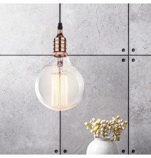 Светильник накладной подсветка PL13 E27 - 4 RG , цоколь Е27, провод 1 м, цвет розовое золото (60/360)  Б0048525  ЭРА