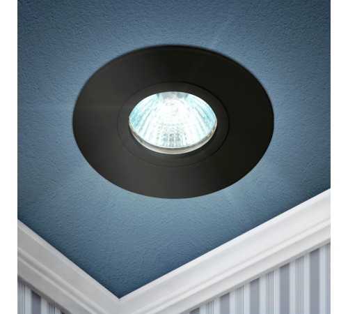 Светильник встраиваемый точечный алюминиевый KL83 BK MR16/GU5.3 черный  Б0054345  ЭРА