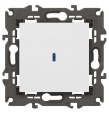 14-1102-01 Выключатель с подсветкой, 10АХ-250В, IP20, Эра Elegance, белый  Б0034215  ЭРА