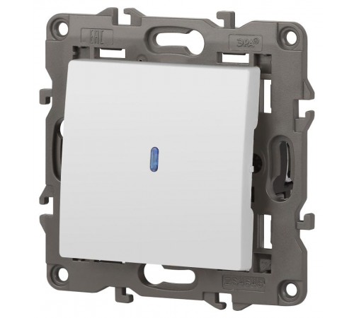 14-1102-01 Выключатель с подсветкой, 10АХ-250В, IP20, Эра Elegance, белый  Б0034215  ЭРА