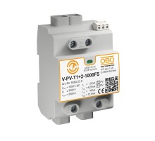 Устройство защиты от импульсных пернапряжений (УЗИП) для фотогальванических сетей (Класс I+II), 1000 В  5094232  OBO Bettermann