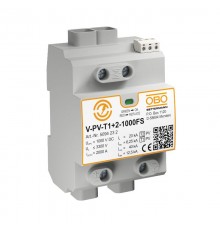 Устройство защиты от импульсных пернапряжений (УЗИП) для фотогальванических сетей (Класс I+II), 1000 В  5094232  OBO Bettermann