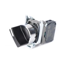 Переключатель SB4 в сборе модульный 22мм 2 позиции с фиксацией 1НО  SB4BD21  SE