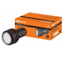 Кнопка SB7-CW3161-220V(LED) d22мм 1з белая  SQ0746-0023  TDM
