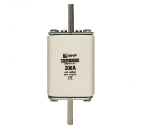 Плавкая вставка ППН-35 250/200А габарит 1  fus-35/250/200  EKF