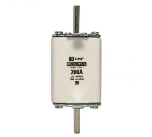 Плавкая вставка ППН-35 250/200А габарит 1  fus-35/250/200  EKF