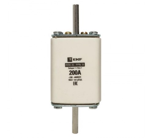 Плавкая вставка ППН-35 250/200А габарит 1  fus-35/250/200  EKF