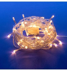 Гирлянда светодиодная  с контроллером ULD-S0700-060/DTA WARM WHITE IP20   7м. 60 диодов. теплый белый свет. шнур прозр..  UL-00005257  Uniel