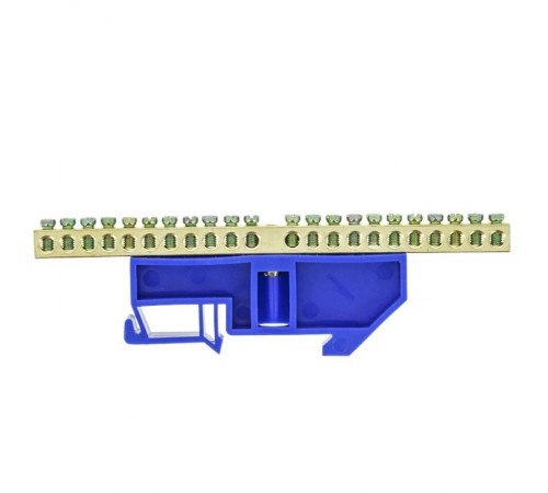 Шина "0" N 63.20 изолятор на DIN-рейку (латунь) EKF PROxima  sn0-63-20-d  EKF