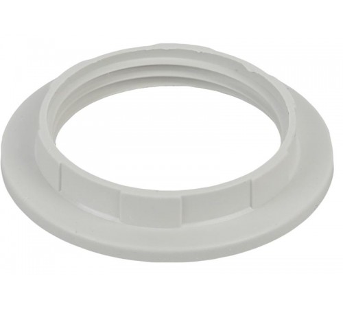 Кольцо для патрона E27, пластик, белое  Б0043681  ЭРА