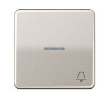 Клавиша с окошком и символом "звонок" для выключателей с подсветкой; платина  CD590KO5KPT  Jung