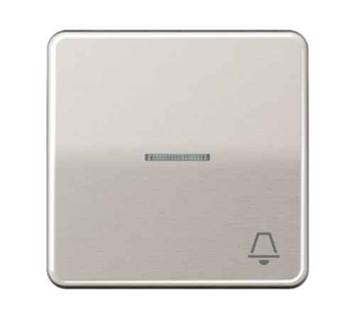 Клавиша с окошком и символом "звонок" для выключателей с подсветкой; платина  CD590KO5KPT  Jung