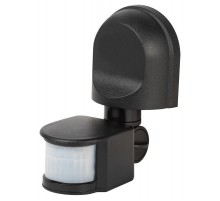 ЭРА Датчик движения ЭРА MD 04 настенный инфракрасный 1200 Вт угол 180 градусов IP44, черный Б0067001  ЭРА