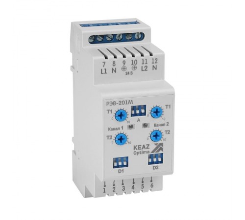 Реле времени OptiDin РЭВ-201М-У3.1  114067  КЭАЗ