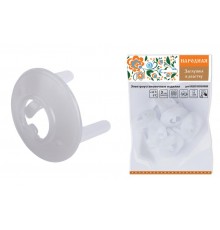 Заглушка в розетку от детей с ключом (набор 6шт.) Народная  SQ1825-0002  TDM