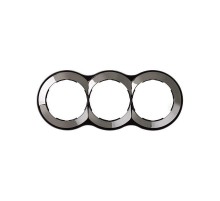 Simon 88 Рамка декоративная, 3 поста, круг в круге, S88, воронёная сталь  88630-35  Simon