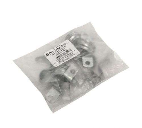 Скоба металлическая двухлапковая СМД d19-20мм (10шт.) PROxima  sm-2-19-20-r  EKF