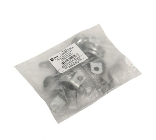 Скоба металлическая двухлапковая СМД d19-20мм (10шт.) PROxima  sm-2-19-20-r  EKF