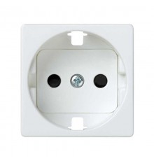 Simon 27 Накладка на розетку с заземляющим контактом, сменная, антибактериальная, S27, белый  2700041-060  Simon