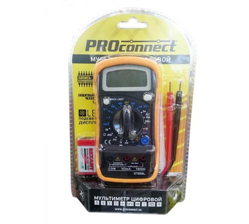 Универсальный мультиметр MAS838L (DT858L) PROconnect  13-3022  PROconnect