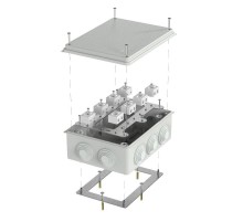 Коробка огнестойкая для о/п 40-0320-FR10.0-16 Е15-Е120 RAL7035 200х150х75 (5 шт/кор) серая  40-0320-7035-FR10.0-16  Промрукав