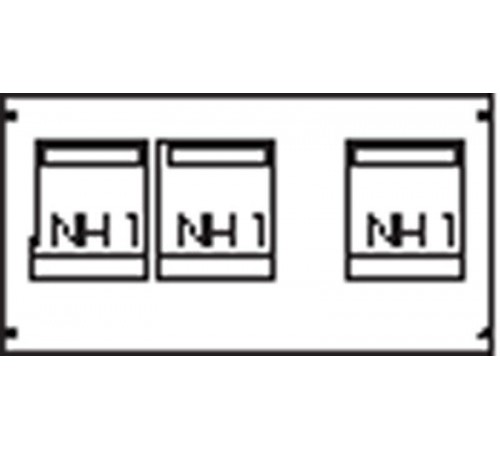 Пластрон для 3 NH1 3ряда/3 рейки  AG90  ABB