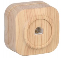 РТ20-ХС Розет. 1-ая телеф. о/у GLORY сосна  ETH10-K34  IEK