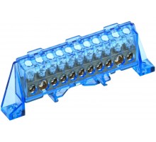 TEKFOR Шина N "ноль" в комбинированном DIN-изоляторе "Стойка" 8х12-11-С  TF-NN20-11-DP-K07  IEK