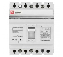Выключатель автоматический ВА-99 125/100А 4P 25кА EKF  mccb99-125-100-4P  EKF