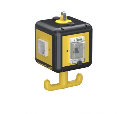 Блок питания подвесной VH-4 укомплектованный розетками, 140x140x247 мм, черно-желтый  6109780  OBO Bettermann