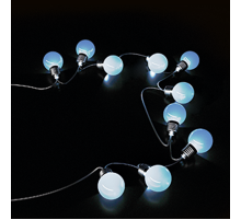 Гирлянда садовая на солнечной батарее 10 LED ламп Большие Шары Белый свет Solar, 1/24  GS033  Gauss