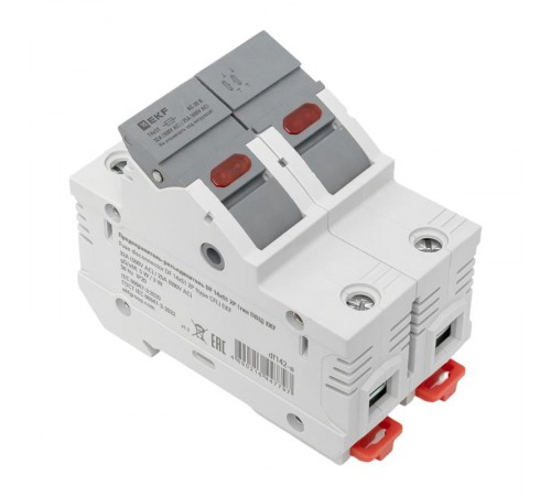 Предохранитель-разъединитель DF 14х51 2Р (тип ПВЦ)   df142-e  EKF