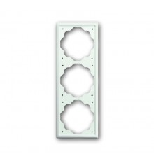 Рамка 3-постовая, серия impuls, цвет белый бархат  1754-0-4433   2CKA001754A4433  ABB