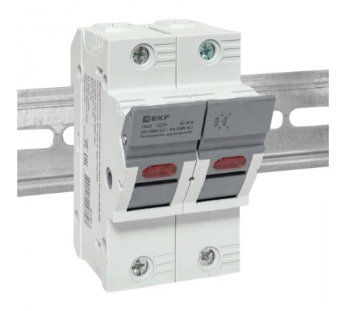 Предохранитель-разъединитель DF 14х51 2Р (тип ПВЦ)   df142-e  EKF