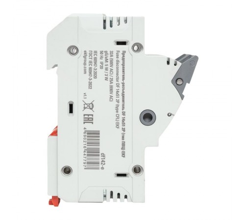 Предохранитель-разъединитель DF 14х51 2Р (тип ПВЦ)   df142-e  EKF