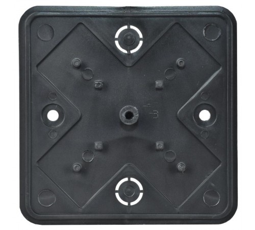 Коробка расп. КМ о/п 75х75х28мм черная   UKO10-075-075-028-K02-E  IEK